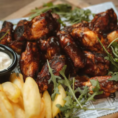 Rich Smoked BBQ wings